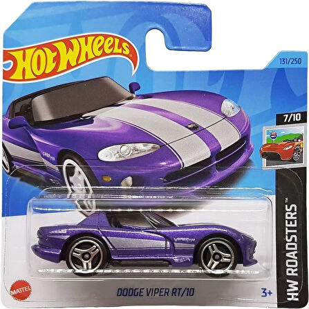 Hot Wheels - Dodge Viper Rt/10 - Hw Roadsters 7/10 - Hkk11 - Short Card - Mor - Mattel 2023
