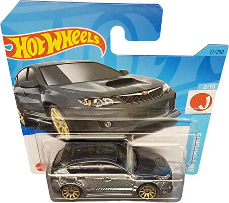 Hot Wheels - Subaru Wxr Sti - Hw J-Imports 2/10 - Hkk63 - Kısa Kart - Gri Metalik - Mattel 2023
