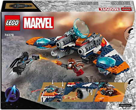 Lego Marvel Rocket’In Warbird Aracı Ronan’A Karşı 76278 – 8 Yaş Ve Üzeri Süper Kahraman Seven Çocukl