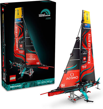 Lego Technic Emirates Team New Zealand Ac75 Yat 42174 - Yetişkinler Için Yelkenli Tekne Modeli Yapım