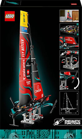 Lego Technic Emirates Team New Zealand Ac75 Yat 42174 - Yetişkinler Için Yelkenli Tekne Modeli Yapım