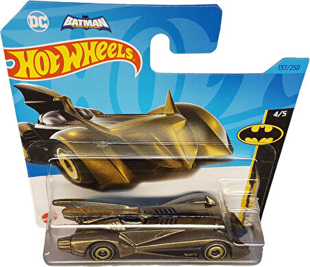 Hot Wheels - Batmobile - Batman: The Brave And The Bold 4/5 - Hkj75 - Short Card - Dc - Metalik Zeyt