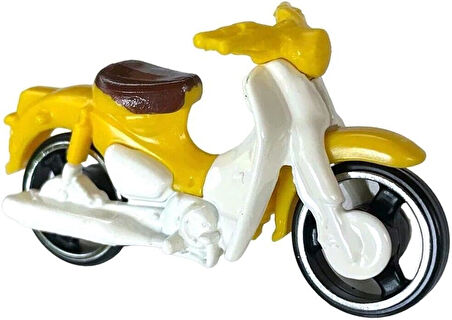 Hot Wheels - Honda Super Cub - Hw Moto 3/5 - Hkk32 - Short Card - Motosiklet - Sarı - Mattel 2023