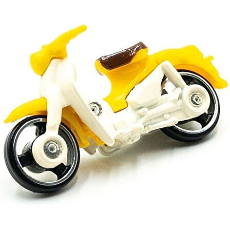 Hot Wheels - Honda Super Cub - Hw Moto 3/5 - Hkk32 - Short Card - Motosiklet - Sarı - Mattel 2023