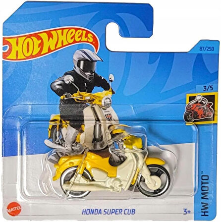 Hot Wheels - Honda Super Cub - Hw Moto 3/5 - Hkk32 - Short Card - Motosiklet - Sarı - Mattel 2023