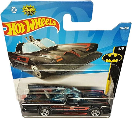 Hot Wheels - Tv Serisi Batmobile - Batman 4/5 - Hcv64 - Short Card - Dc - Classic Superheroes - Matt