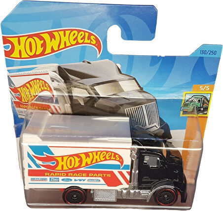 Hot Wheels - Hiway Hauler 2 - Hw Haulers 5/5 - Hkh27 - Short Card - Transporter - Rapid Race Parts -