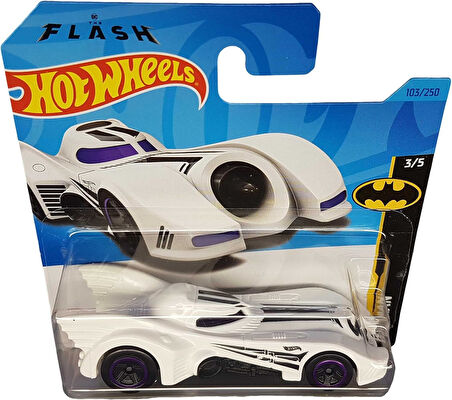 Hot Wheels - Batmobile - Batman: The Flash 3/5 - Hkj74 - Short Card - Dc - Beyaz - Mattel 2023