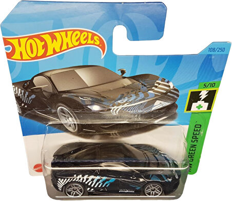 Hot Wheels - Automobili Pininfarina Pattista - Hw Green Speed 5/10 - Hkh57 - Short Card - Siyah - Ma