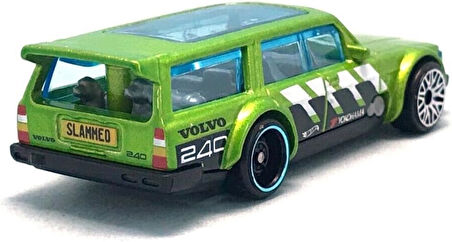 Hot Wheels - Volvo 240 Drift Wagon - Hw Slammed 4/5 - Hkj07 - Short Card - Yokohama - Yeşil Metalik 