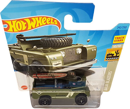 Hot Wheels - Land Rover Series Ii - Baja Blazers 10/10 - Hkg65 - Short Card - Track Stars - Bfgoodri