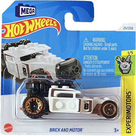 Hot Wheels - Brick And Motor - Experimotors 1/5 - Htc97 - Short Card - Mega - Moving Parts - Mattel 
