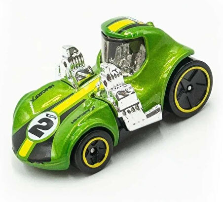 Hot Wheels - Tooned Twin Mill - Tooned 1/5 - Hkh14 - Short Card - Açık Yeşil Metalik - Mattel 2023