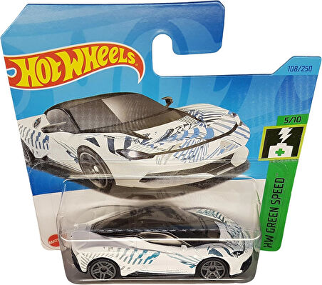 Hot Wheels - Automobili Pininfarina Battista - Hw Green Speed 5/10 - Hkk22 - Short Card - Beyaz - Ma