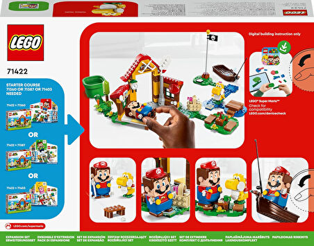 Lego Super Mario Mario’Nun Evinde Piknik Ek Macera Seti 71422 (259 Parça)