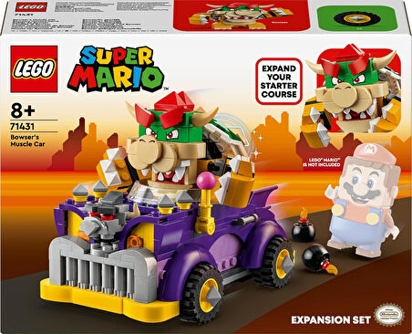 Lego Super Mario Bowser’In Büyük Arabası Ek Macera Seti 71431-8 Yaş Ve Üzeri Super Mario Hayranları 