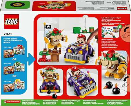 Lego Super Mario Bowser’In Büyük Arabası Ek Macera Seti 71431-8 Yaş Ve Üzeri Super Mario Hayranları 