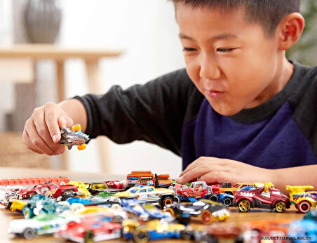 Hot Wheels 20'Li Araba Seti, 1:64 Ölçekli Araçlardan Oluşur, Koleksiyonerler Ile 3 Yaş Ve Üzeri Dxy5