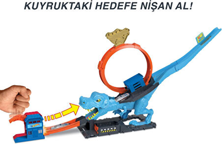 Hot Wheels Dinozor Ile Mücadele Oyun Seti, 4 Yaş Ve Üzeri, Hkx42