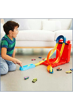 Track Builder Benzin Bidonu Akrobasi Seti, 4 Yaş Ve Üzeri, Hdx78