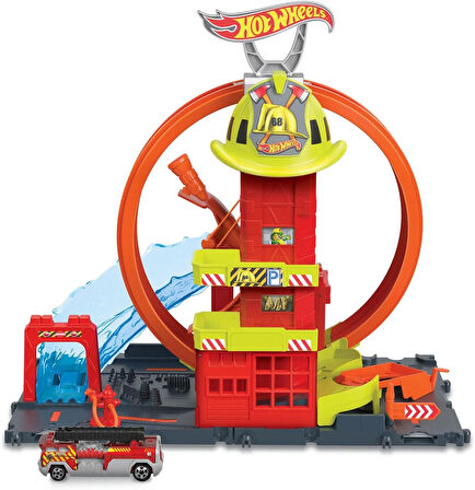 Hot Wheels Çember Pistli İftaiye İstasyonu, 4 Yaş Ve Üzeri, Hkx41