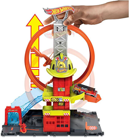 Hot Wheels Çember Pistli İftaiye İstasyonu, 4 Yaş Ve Üzeri, Hkx41