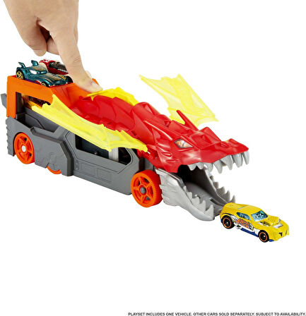 Hot Wheels Fırlatıcı Ve Taşıyıcı Ejderha, 3 Yaş Ve Üzeri, Gtk42