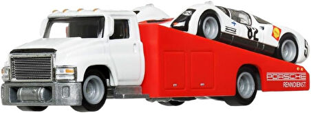 Hot Wheels Premium Car Culture Team Transport Flf56-Hrv47 '66 Porsche 906 Carrera 6 & Carry On