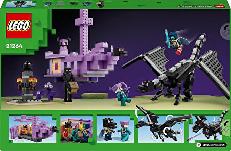 Lego Minecraft Ender Ejderhası Ve End Gemisi 21264-8 Yaş Ve Üzeri Macera Oyunları Seven Çocuklar İçi