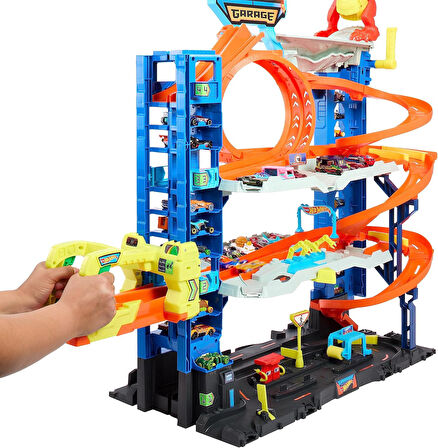 Hot Wheels Yeni Ultimate Garaj, 2 Döküm Araba Içeren Oyun Seti, 50'Den Fazla 1:64 Ölçekli Araba Için