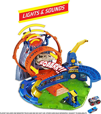 Hot Wheels Monster Trucks Volkanik Alanda Macera Oyun Seti, 4 Yaş Ve Üzeri, Gyl14