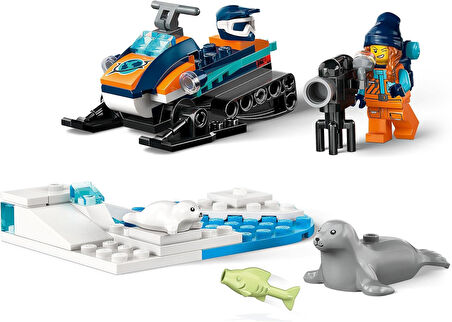 Lego City Kutup Kâşifi Motorlu Kızağı 60376 Oyuncak Yapım Seti (70 Parça)