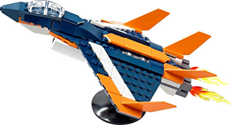 Lego® Creator 3’Ü 1 Arada Süpersonik Jet 31126-7 Yaş Ve Üzeri Çocuklar Için Jet Uçağı, Helikopter Ve