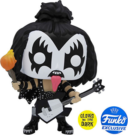 Funko Pop! Kiss: Şeytan - Karanlıkta Glow Koleksiyon - Çevrimiçi Özel