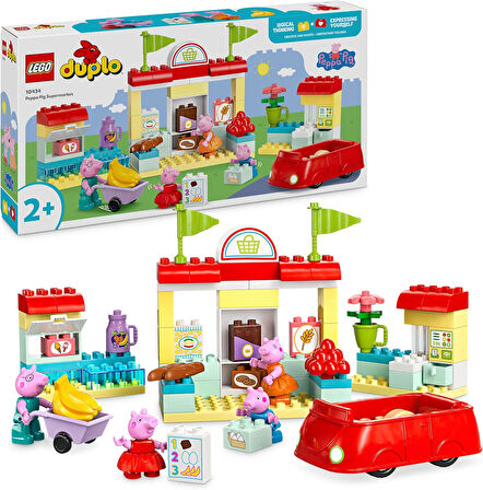 Lego Duplo Peppa Pig Süpermarket 10434-2 Yaş Ve Üzeri Çocuklar Için Peppa Pig Minifigürü İçeren Eğit