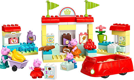 Lego Duplo Peppa Pig Süpermarket 10434-2 Yaş Ve Üzeri Çocuklar Için Peppa Pig Minifigürü İçeren Eğit