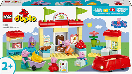 Lego Duplo Peppa Pig Süpermarket 10434-2 Yaş Ve Üzeri Çocuklar Için Peppa Pig Minifigürü İçeren Eğit
