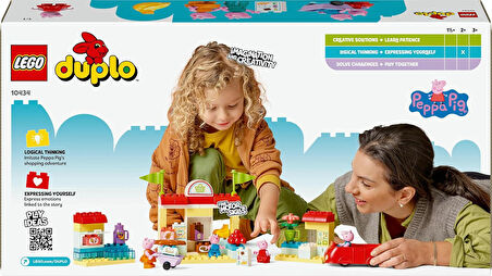 Lego Duplo Peppa Pig Süpermarket 10434-2 Yaş Ve Üzeri Çocuklar Için Peppa Pig Minifigürü İçeren Eğit