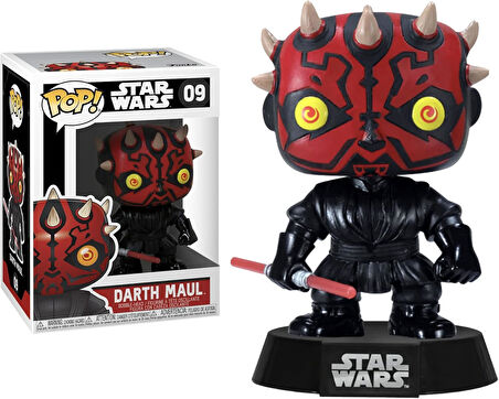 Visit The Funko Store Funko Pop Koruyucu Paketi – 1 Star Wars Darth Maul #09 Pop Heykelcik 9 Cm Plas