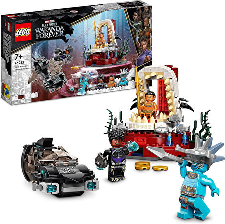 Lego Marvel Kral Namor’Un Taht Odası 76213-7 Yaş Ve Üzeri Çocuklar Için Black Panther Oyuncak Yapım 