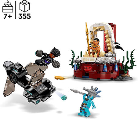 Lego Marvel Kral Namor’Un Taht Odası 76213-7 Yaş Ve Üzeri Çocuklar Için Black Panther Oyuncak Yapım 