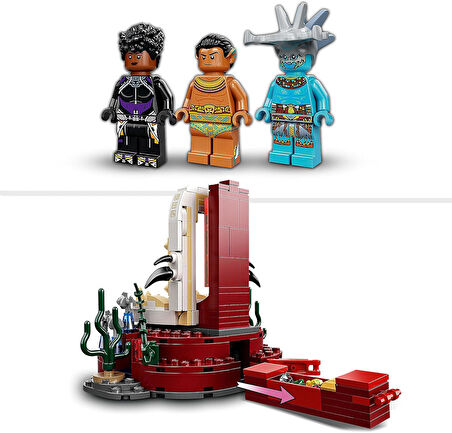 Lego Marvel Kral Namor’Un Taht Odası 76213-7 Yaş Ve Üzeri Çocuklar Için Black Panther Oyuncak Yapım 