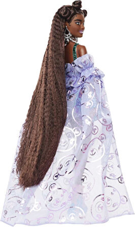 Barbie Extra Fancy - Mor Kostümlü Bebek, 3 Yaş Ve Üzeri, Hhn13