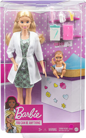Mattel Barbie Bebek Doktoru Seti Gvk03