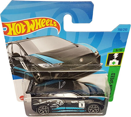 Hot Wheels - Jaguar I-Pace Etrophy - Hw Green Speed 9/10 - Hkh60 - Short Card - Siyah - Mattel 2023