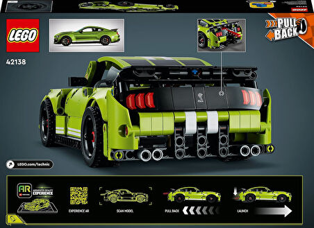 Lego® Technic Ford Mustang Shelby® Gt500® 42138 – Araçları Seven Çocuklar İçin Çek-Bırak Drag Yarış 