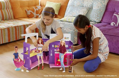 Barbie'Nin Yemek Arabası Oyun Seti, 3 Yaş Ve Üzeri, Gmw07