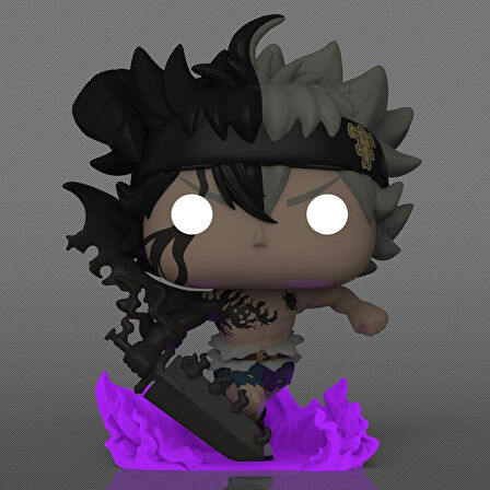 Funko Pop! Animasyon: Black Clover - Black Asta (Glow In The Dark) Figür (Eğlence Dünyası Özel)