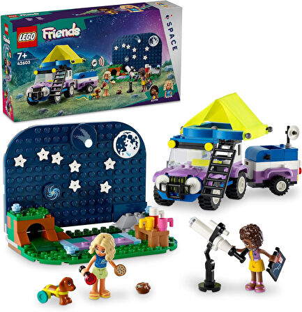 Lego Friends Yıldız Gözlemleme Kamp Aracı 42603-7 Yaş Ve Üzeri Çocuklar Için Oyuncak Teleskop İçeren