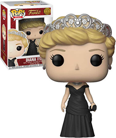 Funko Pop Royals: Kraliyet Ailesi - Diana Galler Prensesi Vinil Figür (Pop Kutusu Koruyucu Kılıf Ile